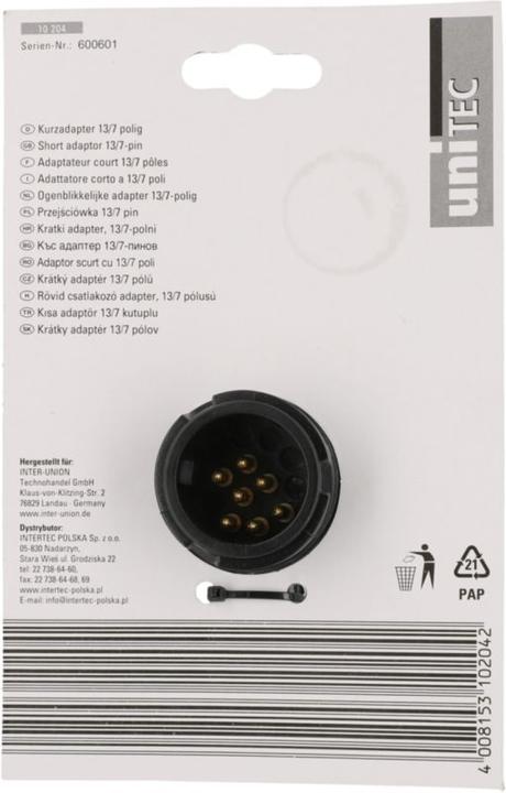 Produktbild Unitec Kurzadapter