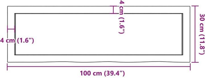 Immagine prodotto VidaXL Emerald (100 x 30 x 4 cm)
