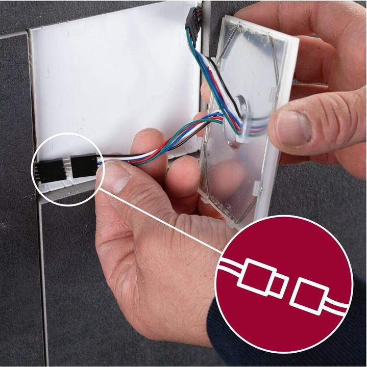 Actual product image Paulmann Luminaire LumiTiles Basic Set Square 2x0,72W (RGBW, 1 cm, Indoor)