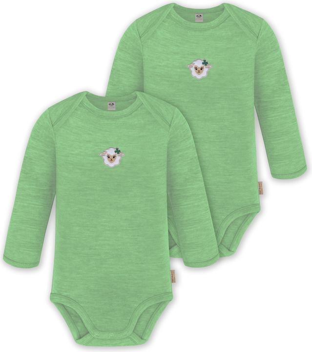 Normani 2er Pack Baby Merino Body Langarm „Auckland" - 9369
