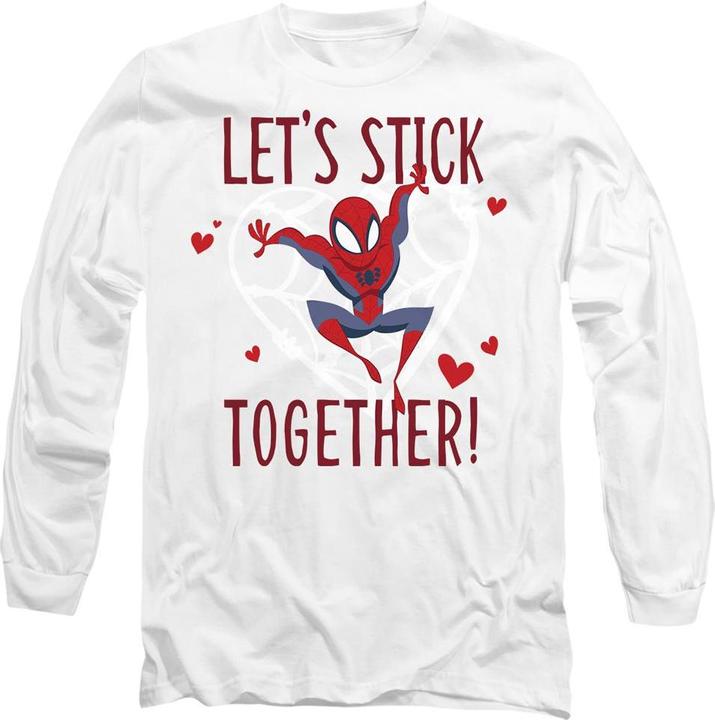 Immagine prodotto Spiderman Stick Together Maglietta San Valentino Adulto Unisex (XL)