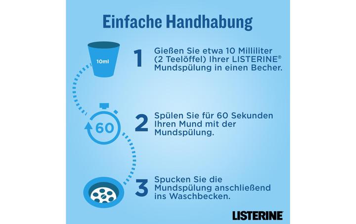 Produktbild Listerine Advanced White Mild (500 ml, Mundspülung)