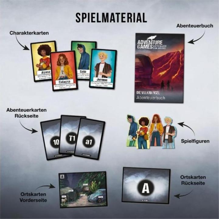 Produktbild Kosmos Adventure Games: Die Vulkaninsel (Deutsch)