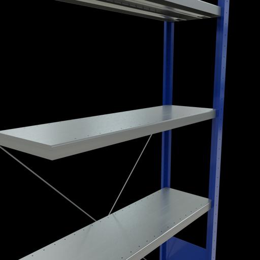 Produktbild Schulte Lagertechnik Stecksystem Anbauregal MULTIplus250 mit Kreuzstrebe