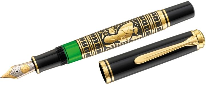 Produktbild Pelikan Füllhalter M900 Toledo B Etui (Schwarz, Grün, Gold, 1 x)