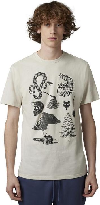 Immagine prodotto Fox Tee 23 Track Beast Ss Prem Vin Wht S (S)