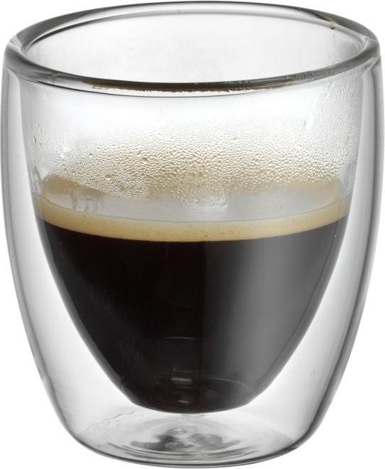 Productafbeelding WMF Dubbelwandige Espresso Cup Set 2st Thermische Glazen 80ml Cult Drijvend Effect (80 ml, 2 x)