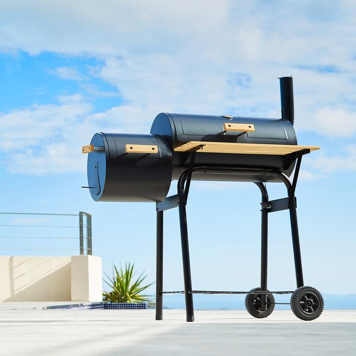 Actual product image tectake Charcoal grill Smoker (58 cm)