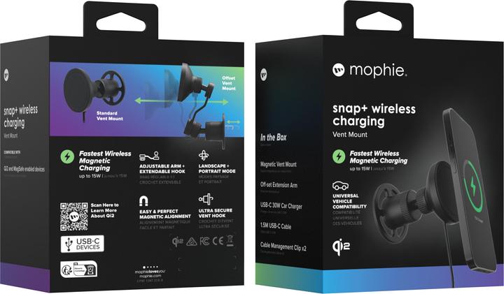 Actual product image mophie Snap+ Wireless Charging Vent