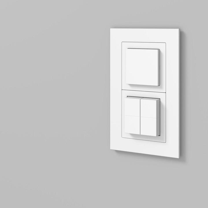 Produktbild Hager pro, UP Funktaster, 4-fach, Schwarz, für Philips Hue