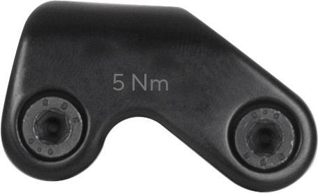 Actual product image Ergon Flip Head Kit for Carbon Rails black