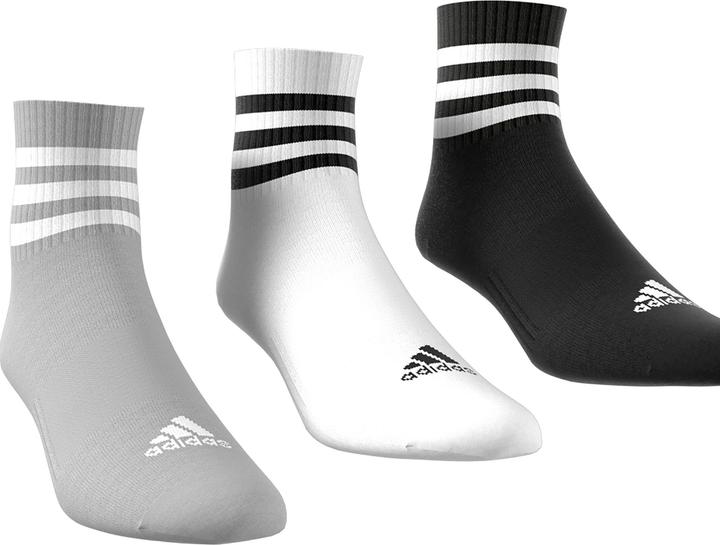 Immagine prodotto adidas Calzini 3-Stripes Cushioned Sportswear Mid-Cut (3 paia) (40, 41, 42)