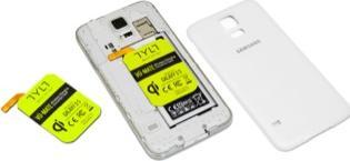 Actual product image Tylt VÜ-Mate Wireless Charging Receiver Card for Galaxy S5