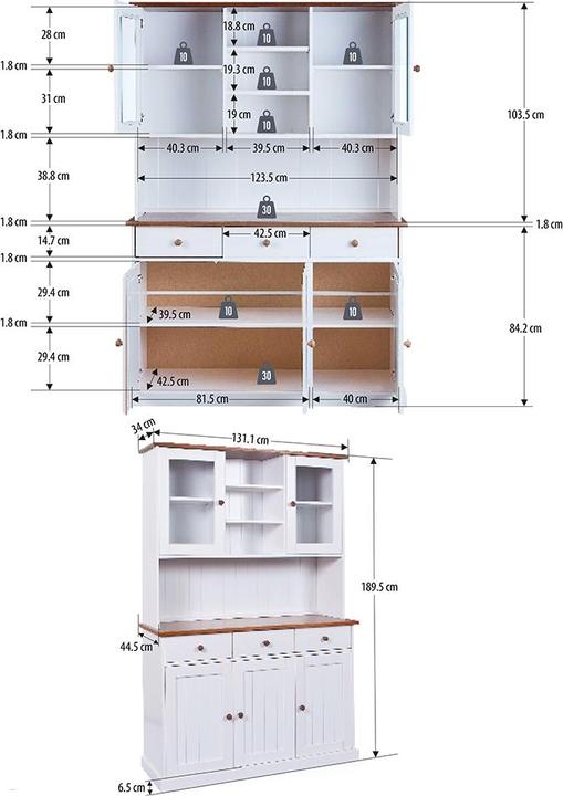 Produktbild Inter Link Westerland (131 x 45 x 191 cm)