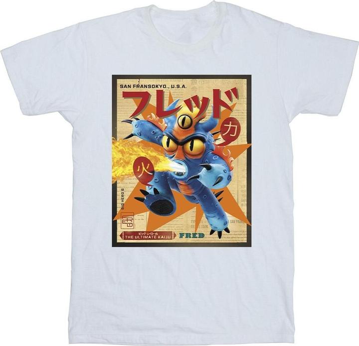 Produktbild Disney Big Hero 6 Baymax Fred Newspaper TShirt (4XL)