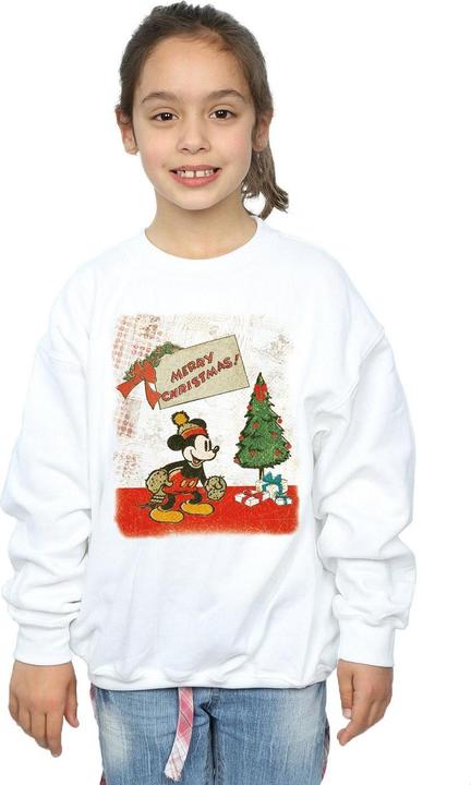 Produktbild Disney Mickey Mouse Vintage Christmas Sweatshirt Mädchen (140, 146)