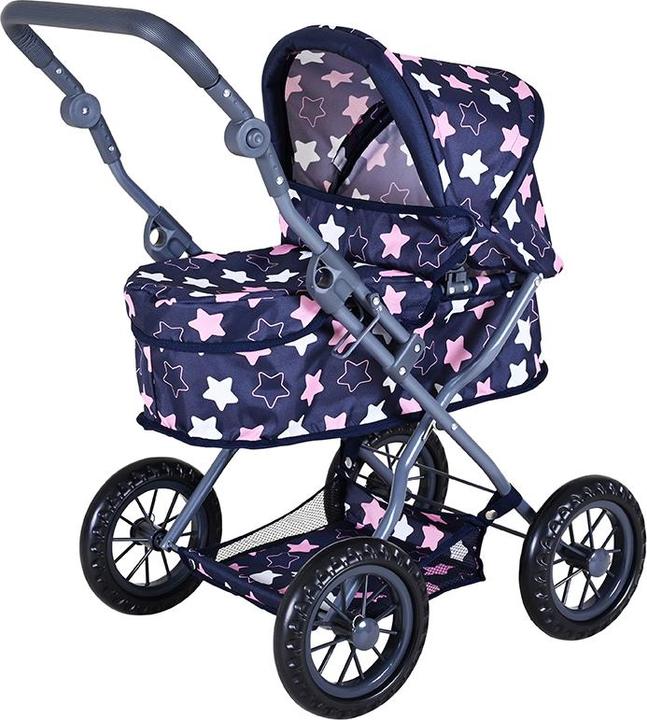 Knorrtoys Puppenwagen First - "star blue pink"
