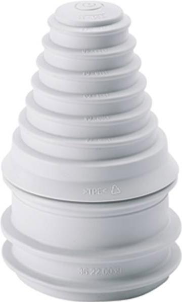 Actual product image Hensel KST 82 Step connector light grey 1 pc.