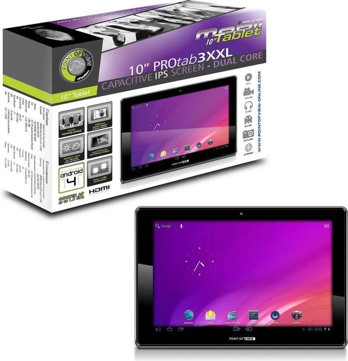 Actual product image Point of View 3 XXL (4G, 10.10", 8 GB, Silver)