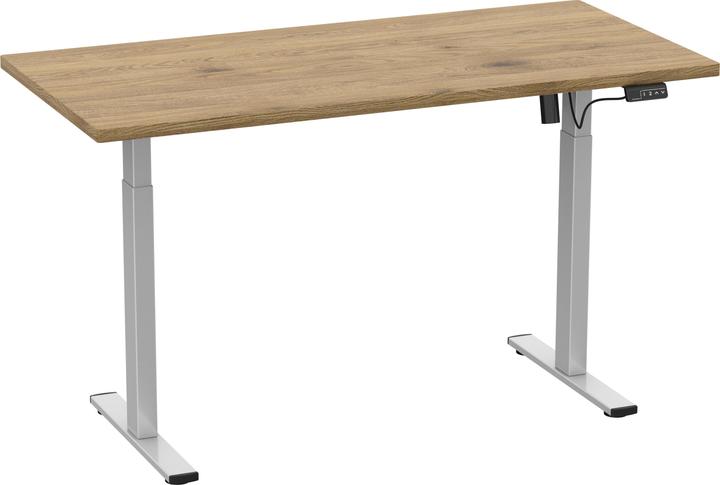 Produktbild VCM Schreibtisch verstellbar Lona 110x80 si (110 x 80 x 120 cm)