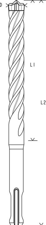 Actual product image Bosch Professional Zubehör EXPERT SDS plus-7X hammer drill bit, 8 x 200 x 265 mm (8 millimetres)