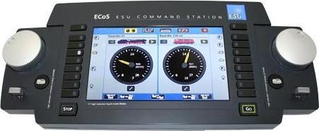 Actual product image ESU ECoS 2.5 Centre 6A 7 TFT Display Capacitive Touch MM/DCC/SX/M4 Power supply 90-240V