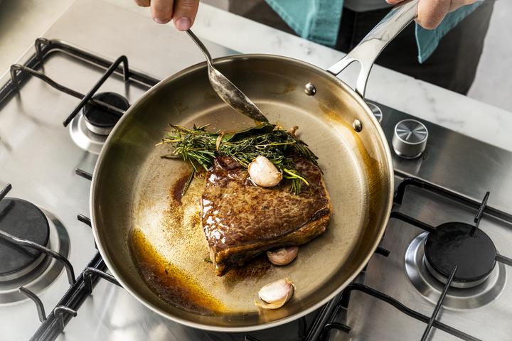 Image du produit Tefal Poêle en acier inoxydable Jamie Oliver Cook Smart (24 cm, Poêle à frire, Acier inoxydable)