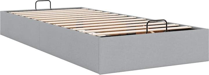 Image du produit VidaXL Lit Ottoman sans matelas Gris clair 160x200 cm Tissu (160 x 200 cm)