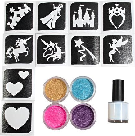 Image du produit Grimas Kit de tatouage paillettes Princess