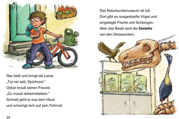 Immagine prodotto Leselöwen 2. Klasse - Dinosauriergeschichten (Tedesco, Henriette Wich, Alexander Bux, I primi lettori Loewe, 2018)