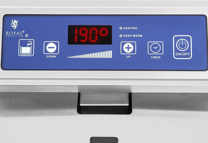 Produktbild Royal Catering Induktionsfritteuse Fritteuse Elektro Induktion Digital 2x10 L 2x3500 W Timer