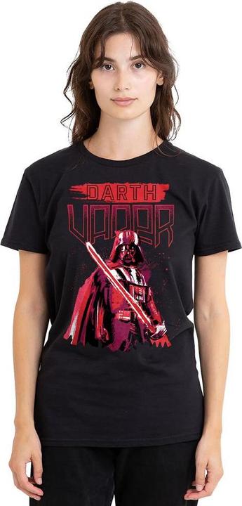 Actual product image Star Wars Unisex Adult Darth Vader Painted T-Shirt (M)