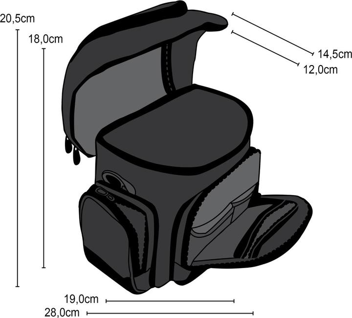 Produktbild mantona Premium Kameratasche grün (Kamera Schultertasche)