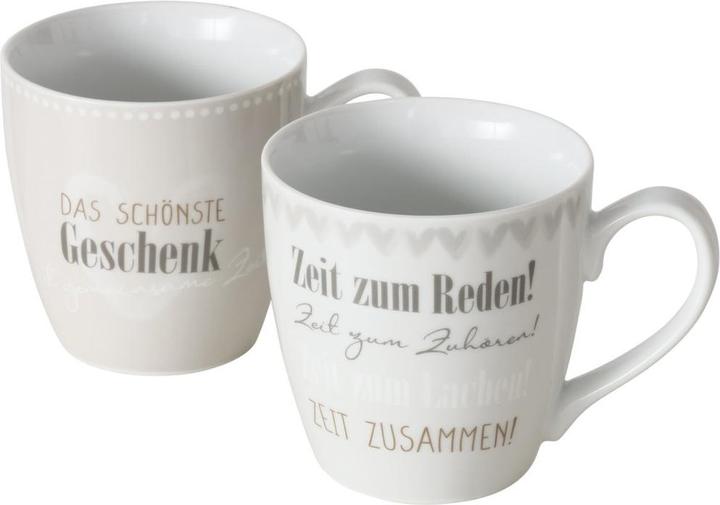 Boltze Home Boltze Jumbobecher "Wertschätzung" 480ml sortiert (1 Stück) (1 x)