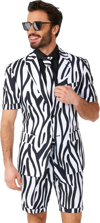 Actual product image OppoSuits Shorts Suit Zazzy Zebra Anzug - Sommer Kostüm (56)