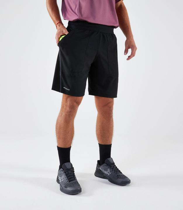 Artengo Herren Tennisshorts atmungsaktiv - Dry+ schwarz Gaël Monfils