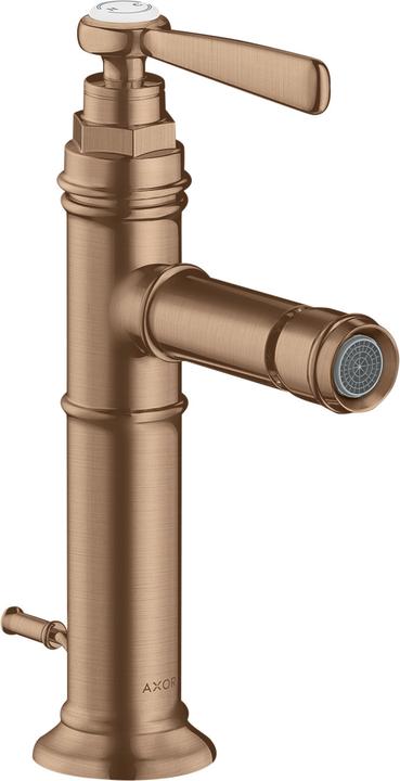 Actual product image Axor Hand-sized Montreux single-lever bidet mixer with lever handle and pop-up waste