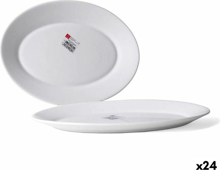 Actual product image Bormioli Rocco Kochschüssel Toledo Glas Oval 30 x 21 x 2,7 cm (24 Stück) (24 x)