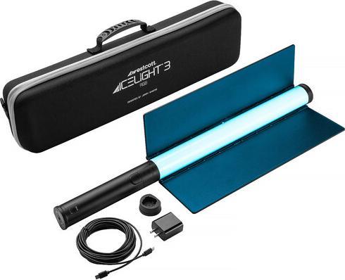 Produktbild Westcott Ice Light 3 RGB LED Tube Light Mit Batteriegriff und Barndoors (Weitere Dauerlichter)