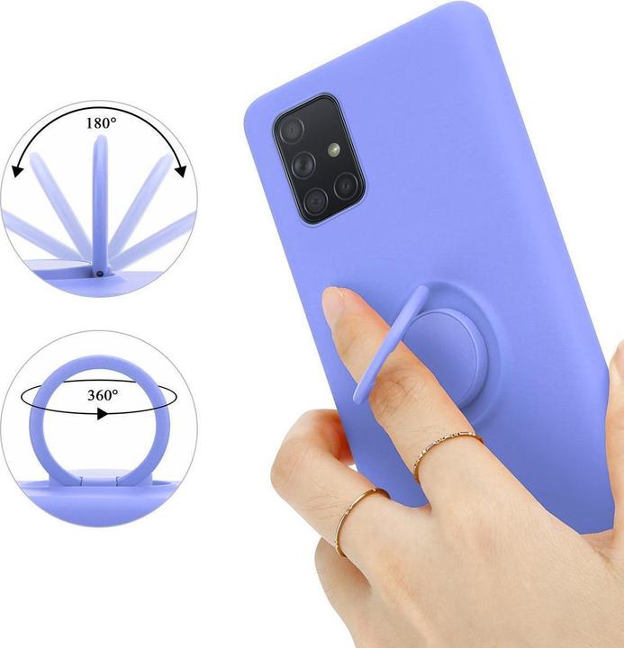 Actual product image Cadorabo TPU Liquid Ring Silicone Case Cover (Samsung Galaxy A71)
