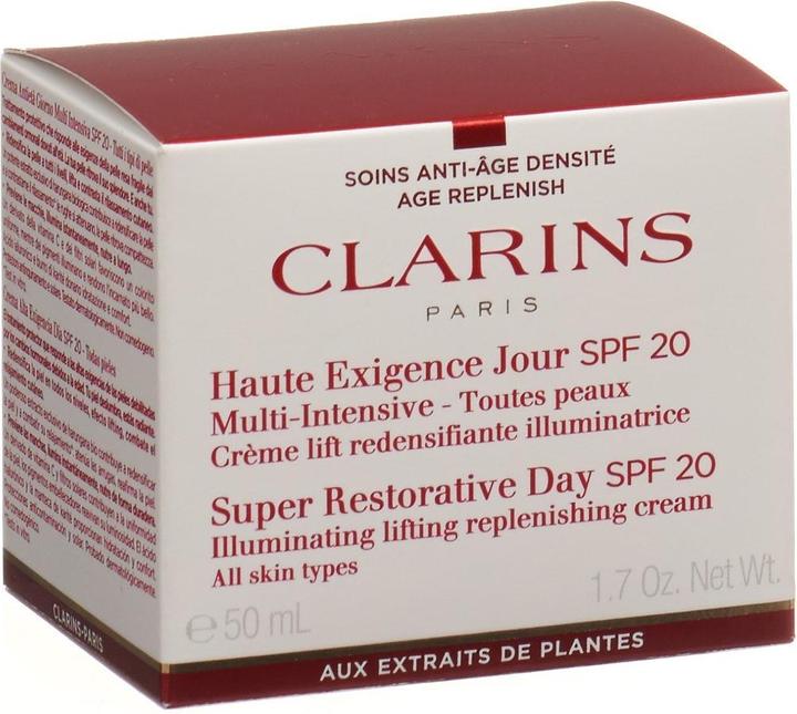 Actual product image Clarins Super Restorative Day Cream Spf 20 All Skin Types (50 ml, Day cream, SPF 20)