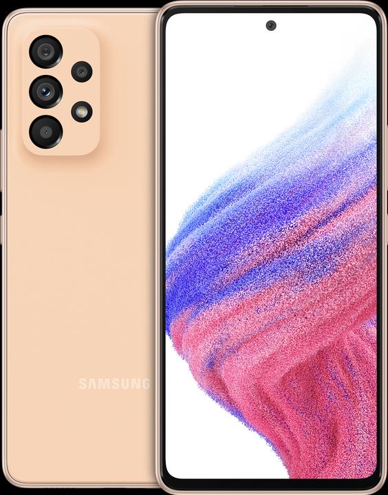 Samsung Galaxy A53 5G (128 GB, Awesome Peach, 6.50", Dual SIM, 64 Mpx, 5G)