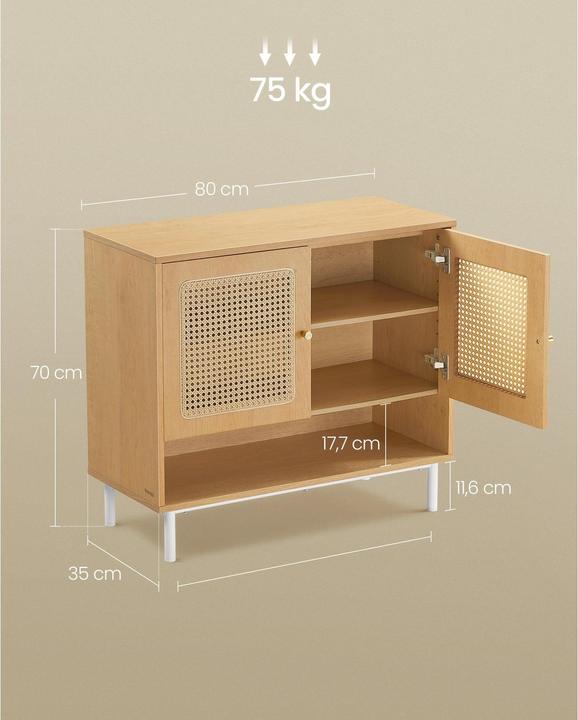 Immagine prodotto Vasagle Stile Boho (80 x 70 x 35 cm)