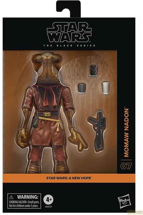 Actual product image Hasbro Star Wars Episode IV Black Series Deluxe Action Figure Momaw Nadon 15 cm