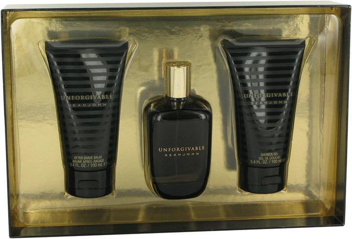Produktbild Sean John Unforgivable by Gift Set -- 4.2 oz Eau de Toilette Spray + 3.4 oz Shower Gel + 3.4 oz A... (Parfum set)