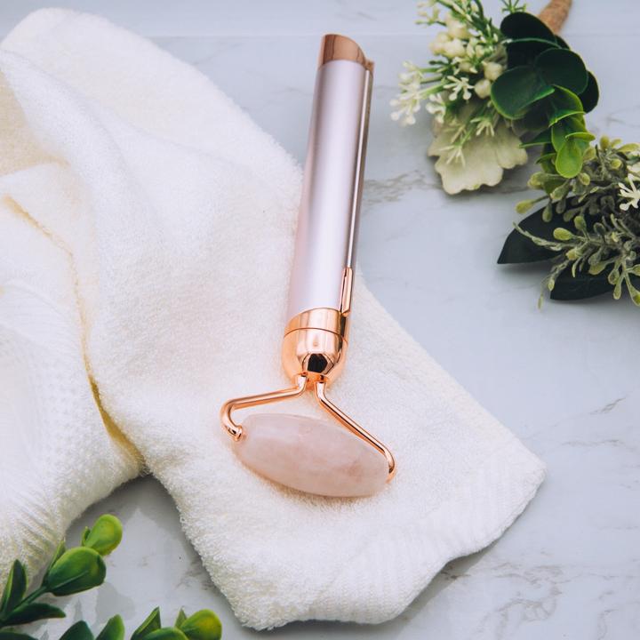 Image du produit Flawless Contour roller visage avec quartz rose white