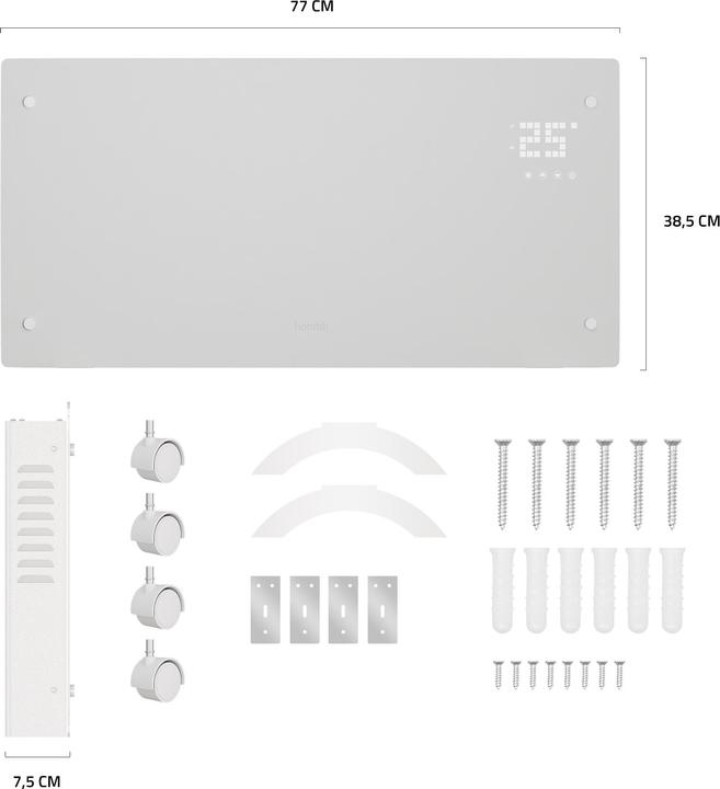 Actual product image Hombli Glass Convection HBCH-0309 (2000 W)