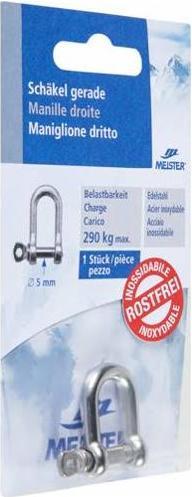 Image du produit Meister Manille INOX 5mm droite