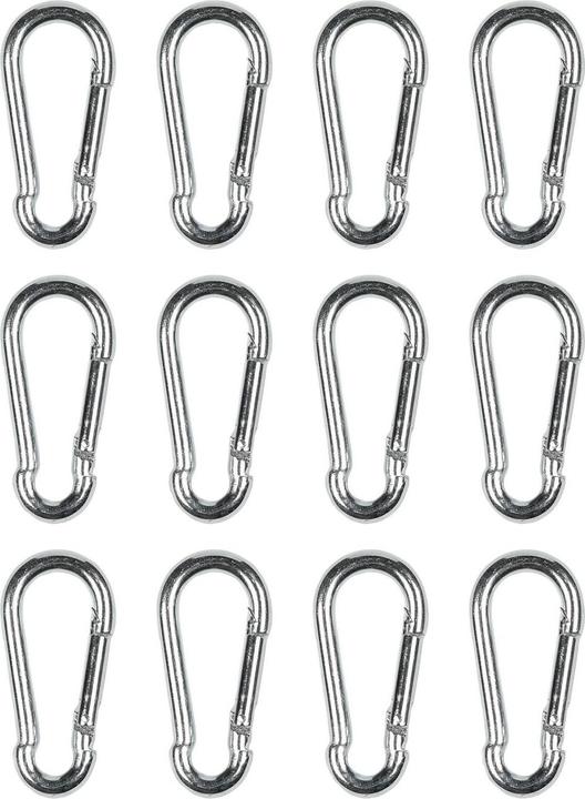 Actual product image Benson Carabiner hooks set 12 pieces 5 x 50 mm