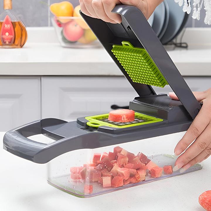 Actual product image Kitchen 16-piece multifunctional vegetable slicer With sharp, removable blades